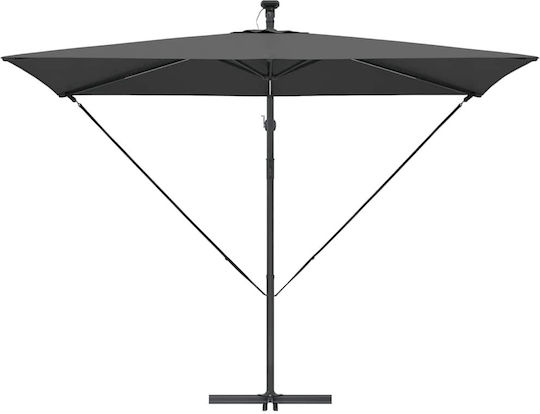 Ομπρέλα Κρεμαστή Μεταλλική Γκρι 2.94x2xΥ2.54m