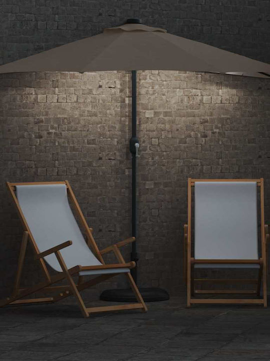Umbrelă Suspendată Din Aluminiu Maro 2.94x1.5xÎnălțime2.24m