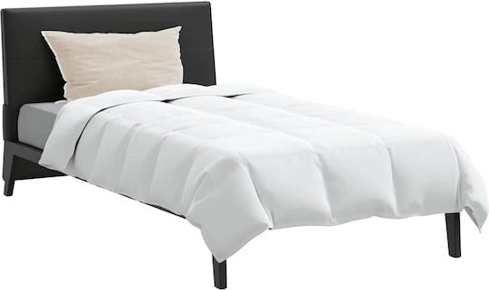 vidaXL Set Pilotă Single De Puf 135x200cm Alb 2buc