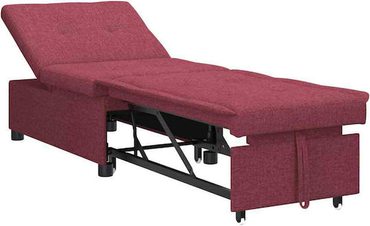 Armchair Bed Red 191x67x82cm