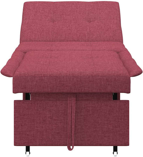 Armchair Bed Red 191x67x82cm