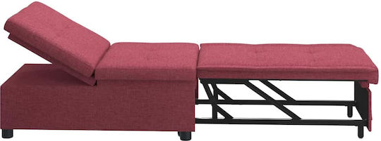 Armchair Bed Red 191x67x82cm