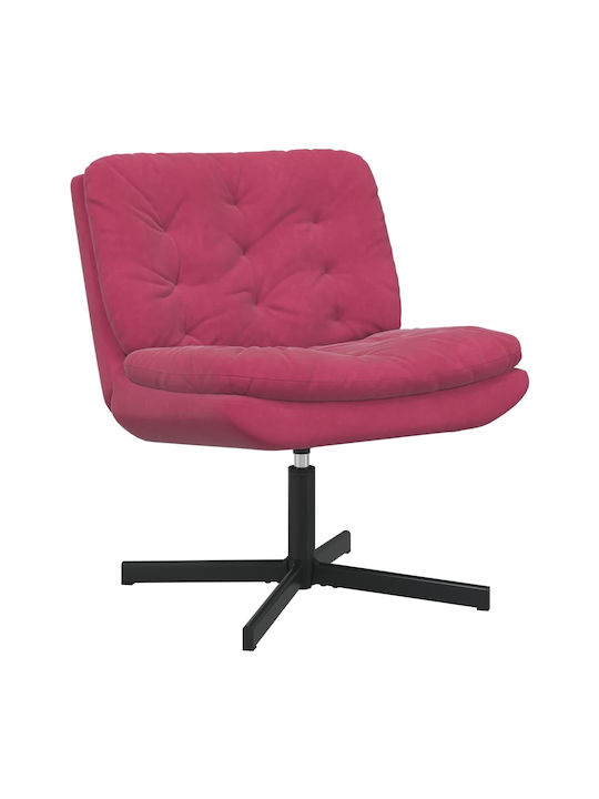 Drehbarer Samt Burgundischer Sessel 63x75x76cm