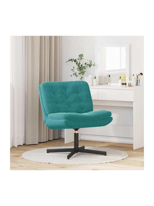 Drehbarer Samt-Türkis Sessel 63x75x76cm
