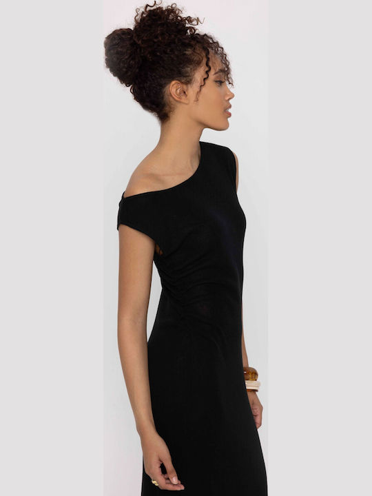 Kynthia Maxi Dress Knitted Black