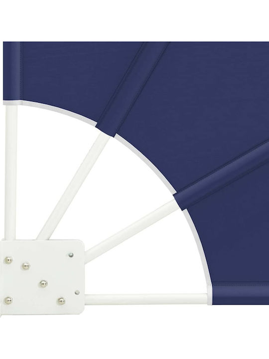 vidaXL Garden Sideway Sunshade Roller Navy Blue 1.4x1.4cm