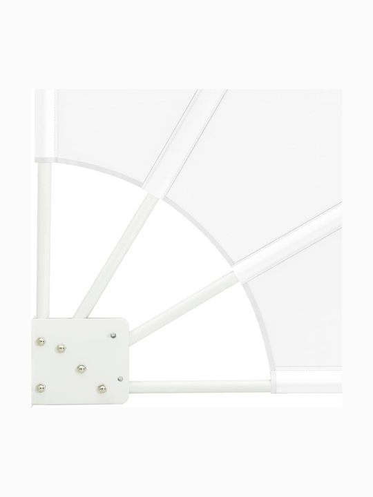 vidaXL Garden Sideway Sunshade Roller White 1.15x1.15cm