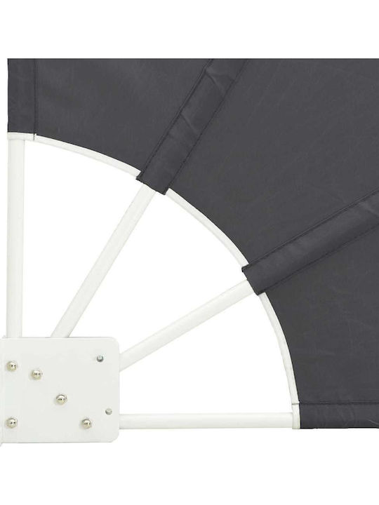 vidaXL Garden Sideway Sunshade Roller Black 1.15x1.15cm