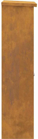 Dulap Suspendat Rusty pentru Sufragerie, din Metal, Negru Rusty 44,5x29x110,5cm