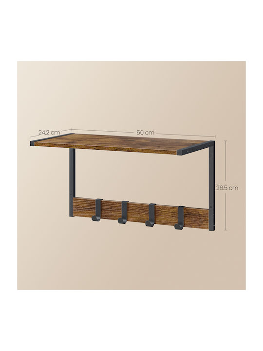Shelf Wall Rustin Brown Rustin Brown 50x24x27cm