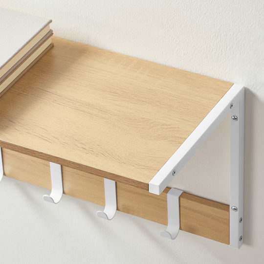 Ράφι Δρυς Λευκό 50x24.2x26.5εκ.