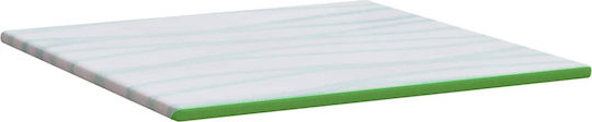 vidaXL Matratzenauflage King Size Polyester 200x200x6 cm