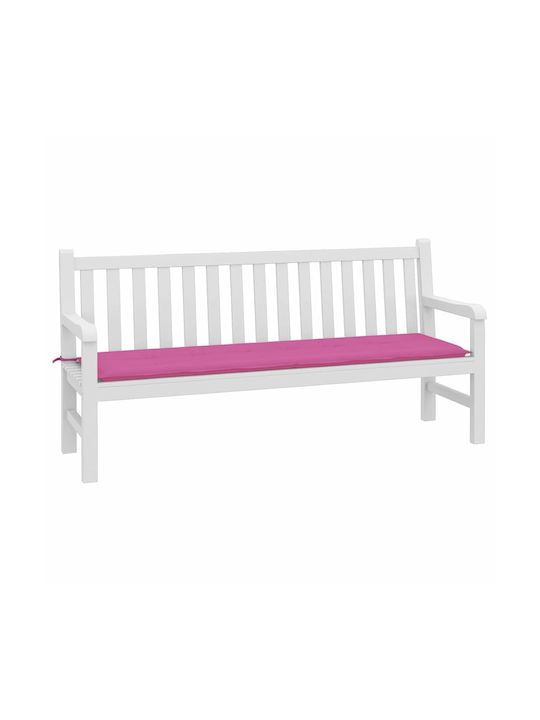 vidaXL Waterproof Bench Cushion for Garden Bench Pink 50x180cm