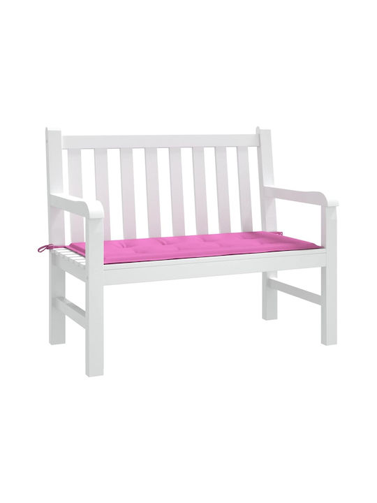 vidaXL Wasserdichtes Gartenstuhlkissen für Sitzbank Rosa 50x120cm