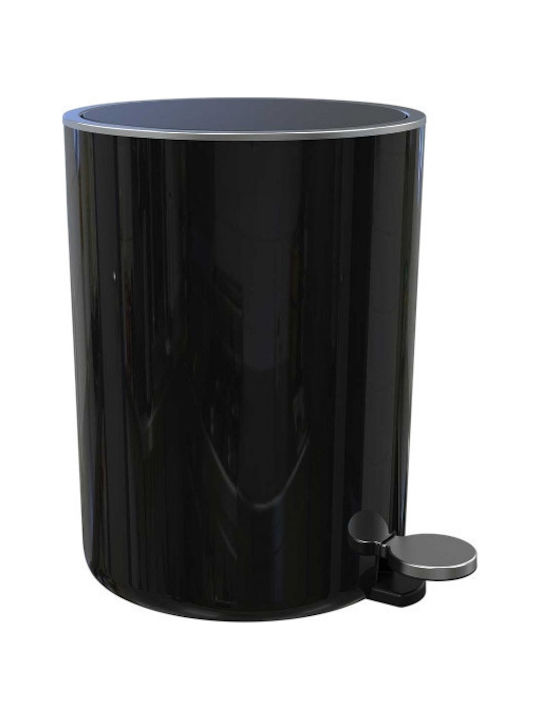 Marva Lenox M-E66-06 Plastic Bathroom Basket Soft Close 5lt Black