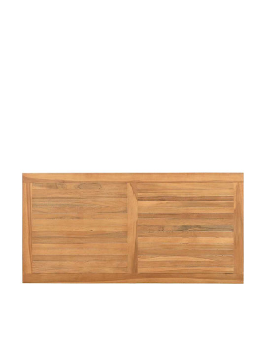 Garden Table for Outdoor Sitting Area from Teak Brown 110x55x45cm
