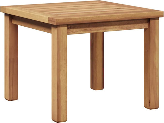 Sitting Room Table for Small Outdoor Spaces from Teak Brown 45x45x36cm