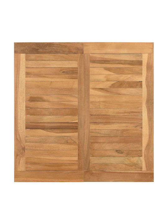 Sitting Room Table for Small Outdoor Spaces made of Teak Brown 60x60x36cm