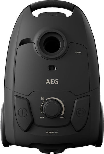 AEG AB31C1GG Ηλεκτρική Σκούπα 750W με Σακούλα 3lt Μαύρη