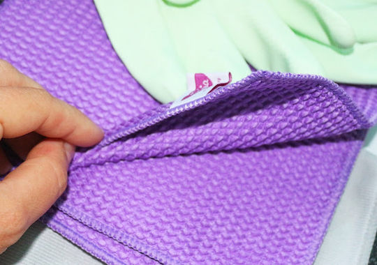 Gosia Cleaning Cloths with Microfibers for Windows Purple 38x38cm 2pcs
