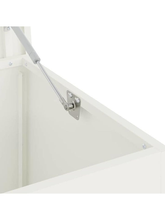vidaXL Outdoor Storage Box White L100xW50.5xH50cm