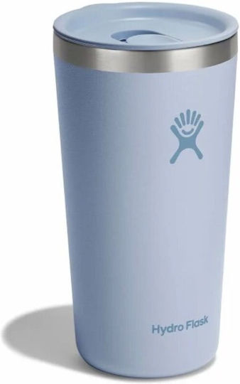 Hydro Flask Ποτήρι Θερμός Ανοξείδωτο BPA Free 355ml Surf με Καλαμάκι και Λαβή