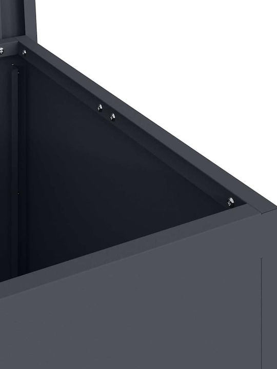 vidaXL Μπαоуло Аутдор Сторидж Бокс Металик Сив М55xП50.5xУ50бр