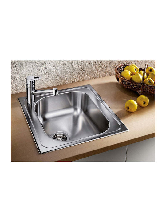 Blanco Drop-In Chiuvetă Inox Periat cu robinet L48xW50cm Argintiu