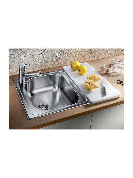 Blanco Drop-In Chiuvetă Inox Periat cu robinet L48xW50cm Argintiu