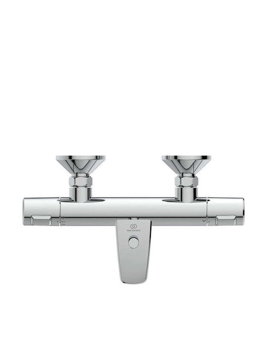Ideal Standard Ceratherm T25 Μπαταρία Μπανιέρας Θερμοστατική Ασημί