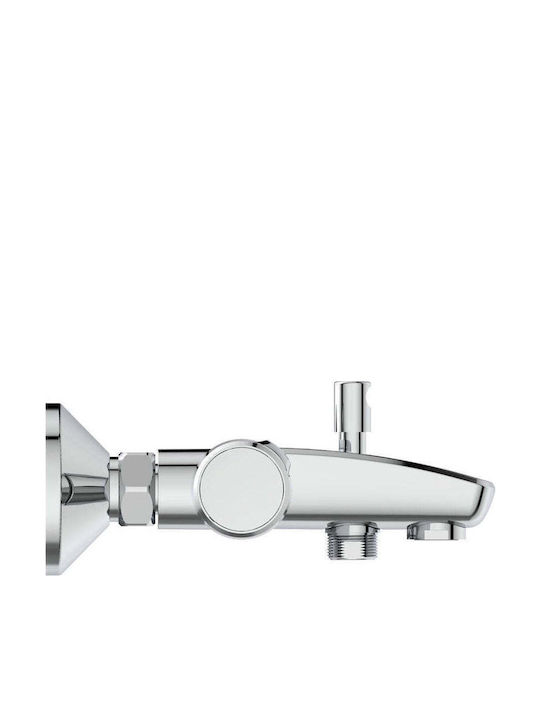 Ideal Standard Ceratherm T25 Μπαταρία Μπανιέρας Θερμοστατική Ασημί