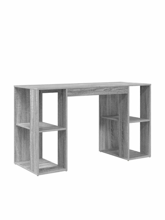 Γραφείο Υπολογιστή Ξύλινο Γκρι Sonoma 130x50.5x75εκ.