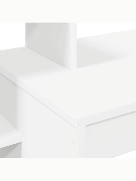 Computer Office Wooden White 100x40x90cm