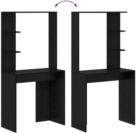 Computer Büro Holz Black Oak 78.5x37x154.5cm