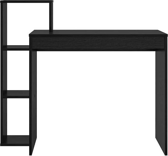 Computer Büro Holz Schwarz 100x40x90cm