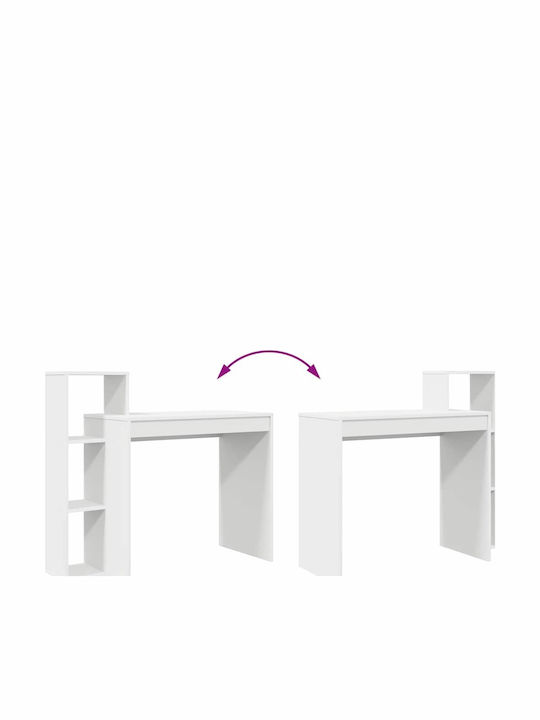Computer Office Wooden White 100x40x90cm