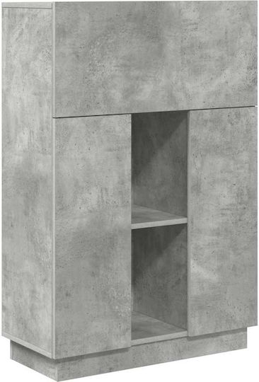 Computer Büro Holz Grey Concrete 71.5x31.5x106.5cm