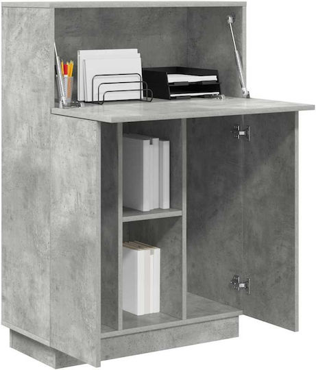 Computer Büro Holz Grey Concrete 71.5x31.5x106.5cm