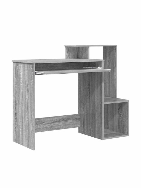 Computer Office Wooden Grey Sonoma 106x40x88.5cm