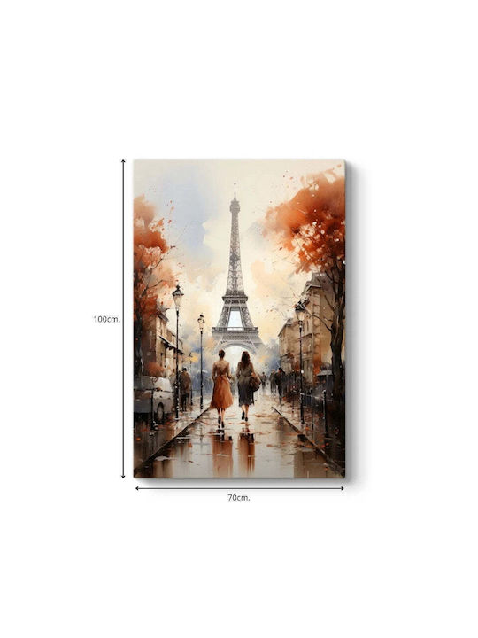 Megapap Autumn In Paris Tablou pe Pânză 70x100cm