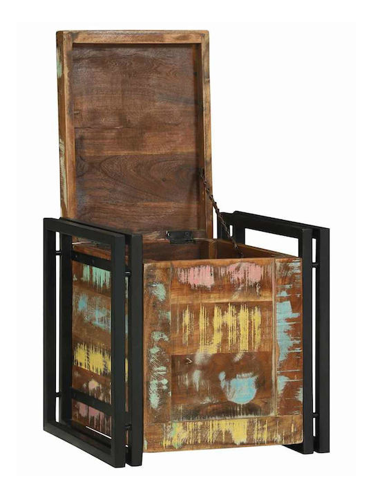 vidaXL Trunchi decorativ Lemn Multicolor 40x40x40buc