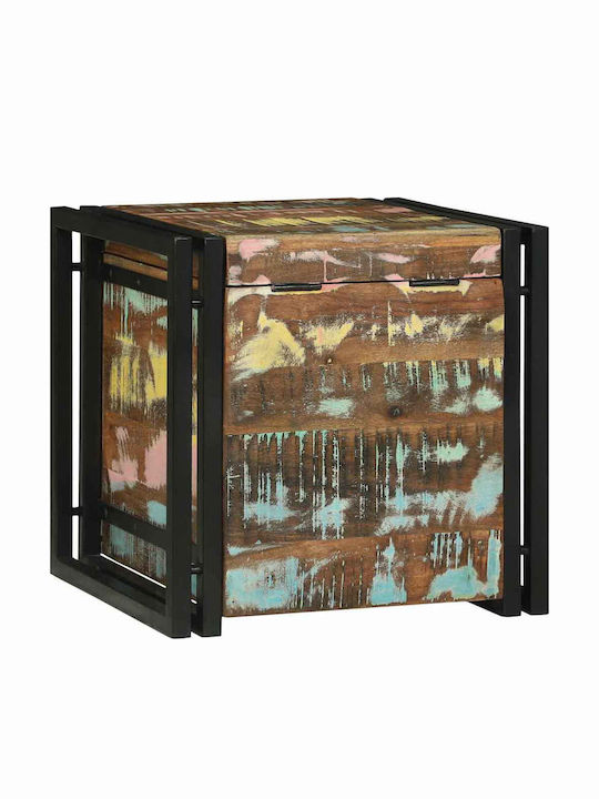 vidaXL Trunchi decorativ Lemn Multicolor 40x40x40buc