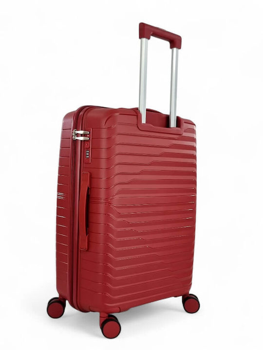 Playful Bags Valize de Călătorie Dure Bordeaux cu 4 roți Set 2buc