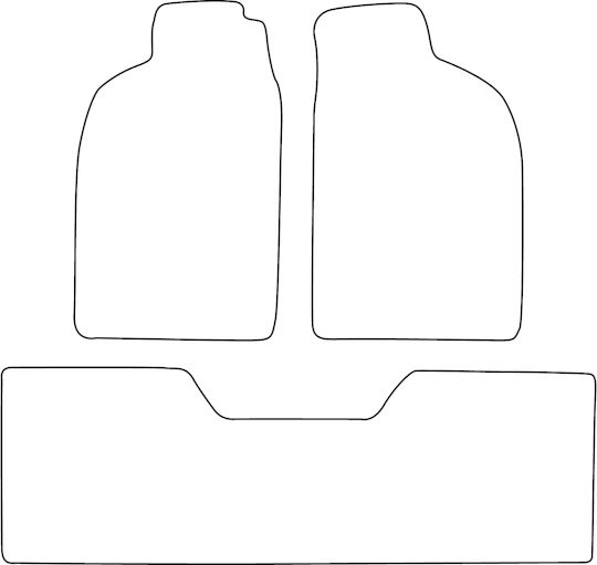 Set Velour Car Mats Matching Opel Monterey 1992-1999 Blue Edging