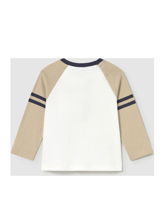 Kinderhemd Langarm Beige