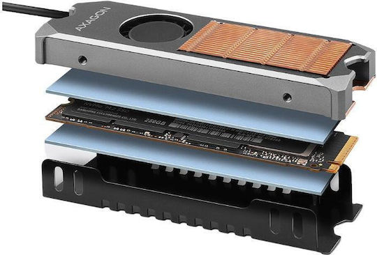 Axagon M.2 SSD Cooling Gray
