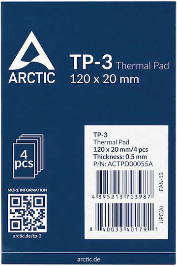 Arctic Tp-3 120x20mm 0.5mm Pack 4