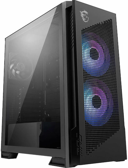 MSI MPG VELOX 300R AIRFLOW PZ Gaming Midi Tower Κουτί Υπολογιστή με ARGB Φωτισμό Μαύρο