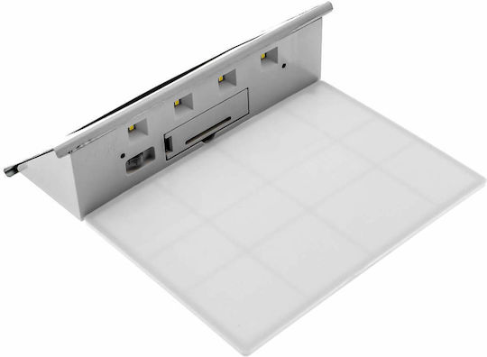 Set of 8 Wall Solar Lights House Numbers Cold White with Photocell 8cmcm