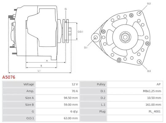 Alternator Honda Civic 1.4 1.6